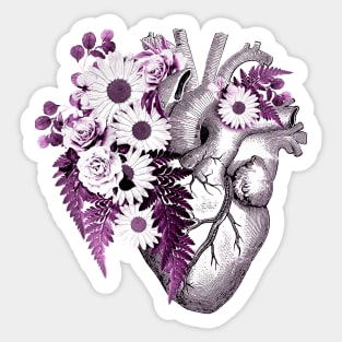 Floral heart 5 Sticker